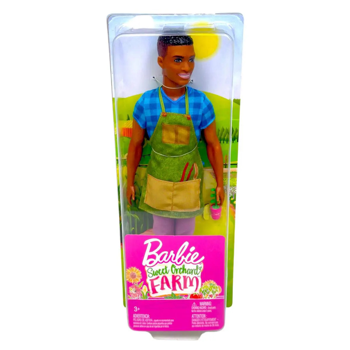 Barbie Sweet Orchard Farm Ken Doll Farmer with Watering Can Accessory Kids Toy 3