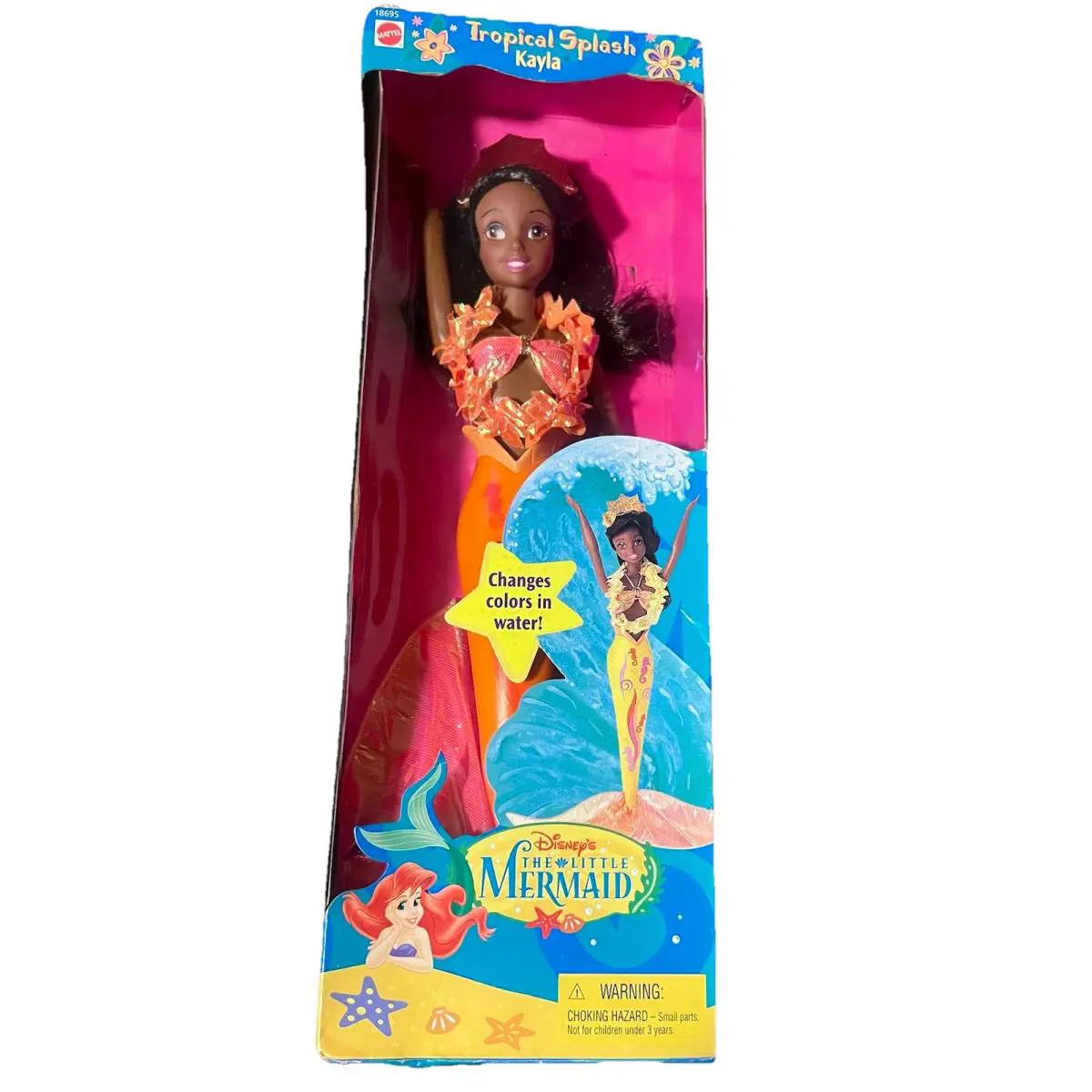 Tropical Splash Kayla Little Mermaid 1997 12 Barbie-changes Color