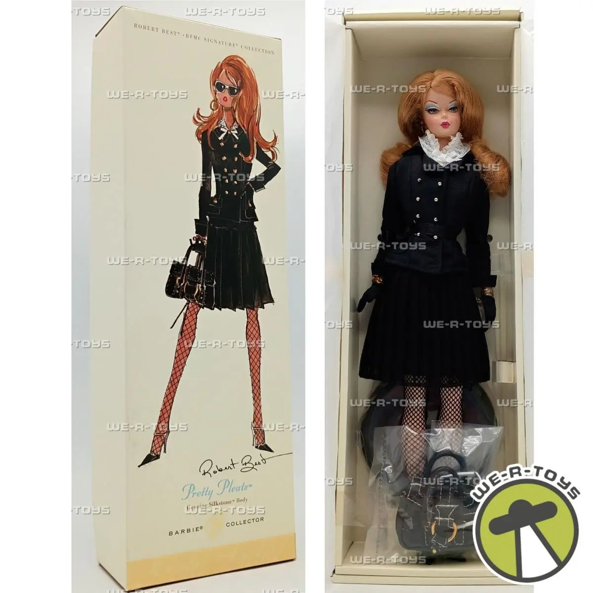 Pretty Pleats Barbie Doll Silkstone Robert Best Bmfc Signature 2006 Mattel J0956