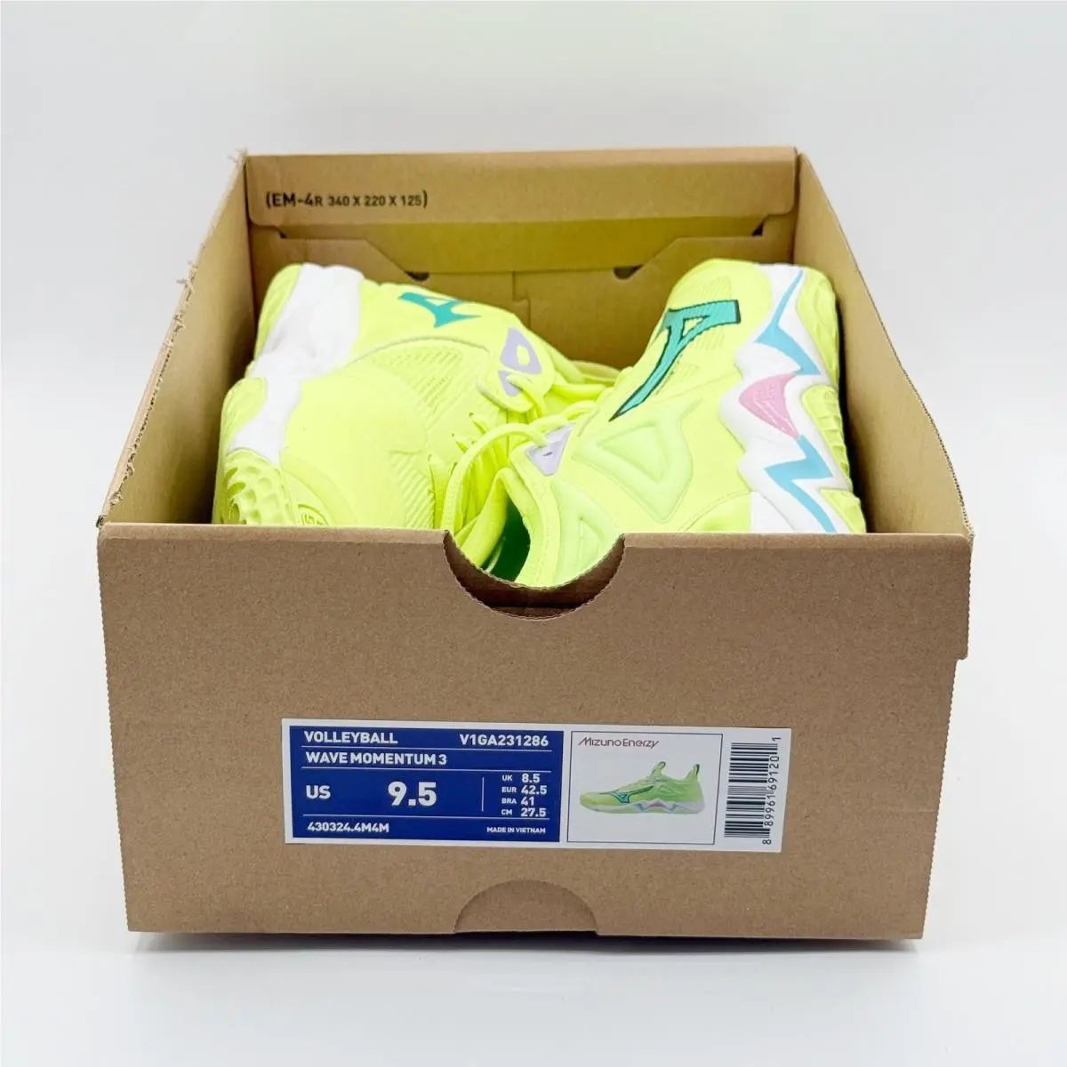 Mizuno shoes - Wave Momentum 3 - Wave Momentum - V1GA231286 - Yellow (UPC: 889961691201) 0