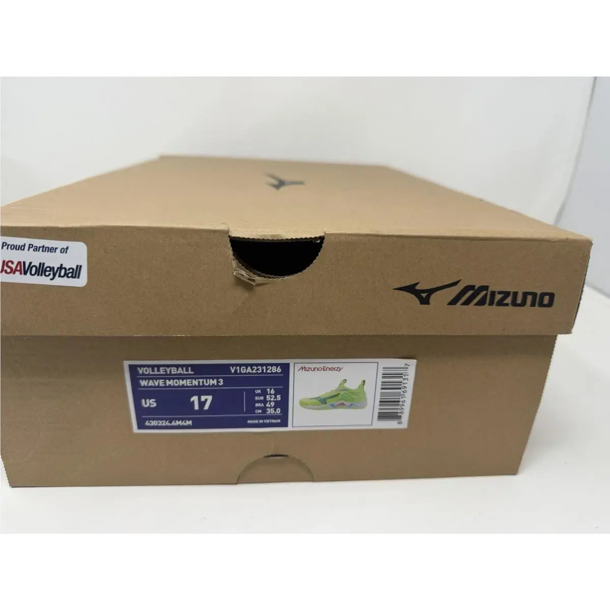 Mizuno shoes - Mizuno WAVE MOMENTUM 3 - WAVE MOMENTUM - V1GA231286 - Neo Lime (UPC: 0889961691317) 7