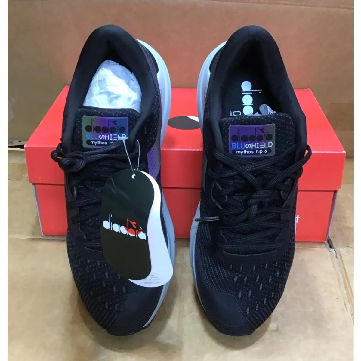 Diadora shoes - diadora Mythos Blushield 7 Vortice Hip Running - 178056-C0787 - Black 1