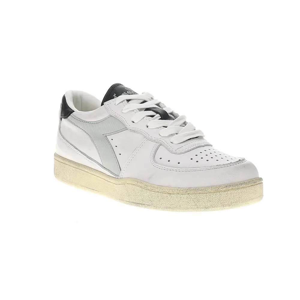 Diadora shoes - diadora Mi Basket Low Used Lace Up - 181233-C9304 - White 0