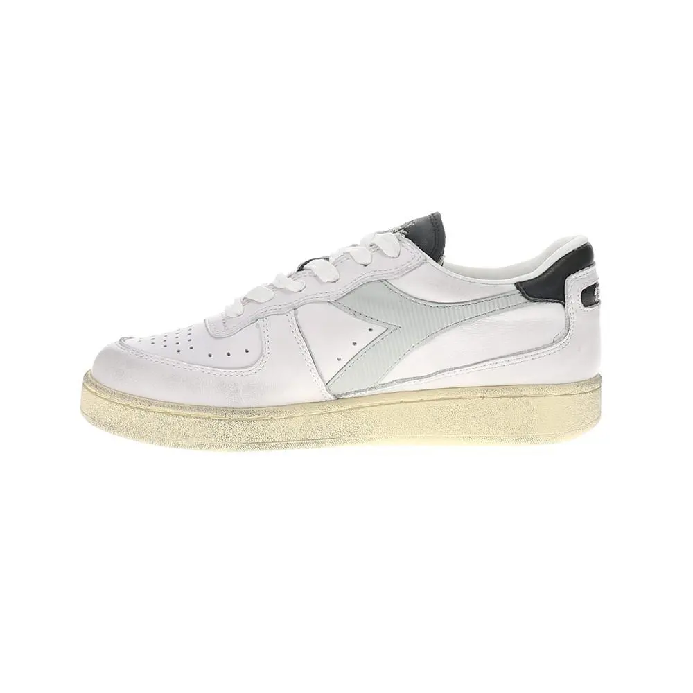 Diadora shoes - diadora Mi Basket Low Used Lace Up - 181233-C9304 - White 1