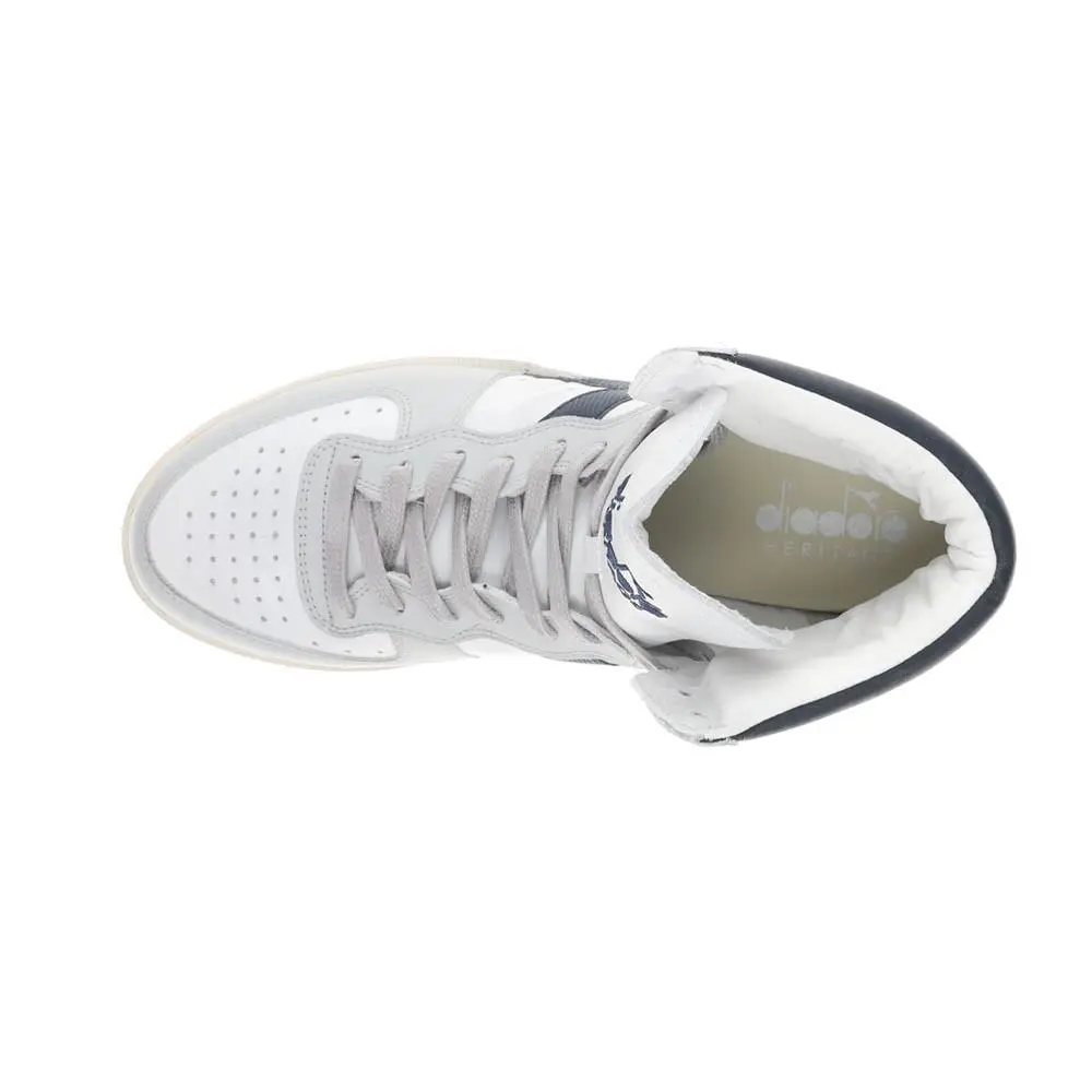 Diadora shoes - diadora Mi Basket Used High Top - 158569-C4157 - Grey, White 2
