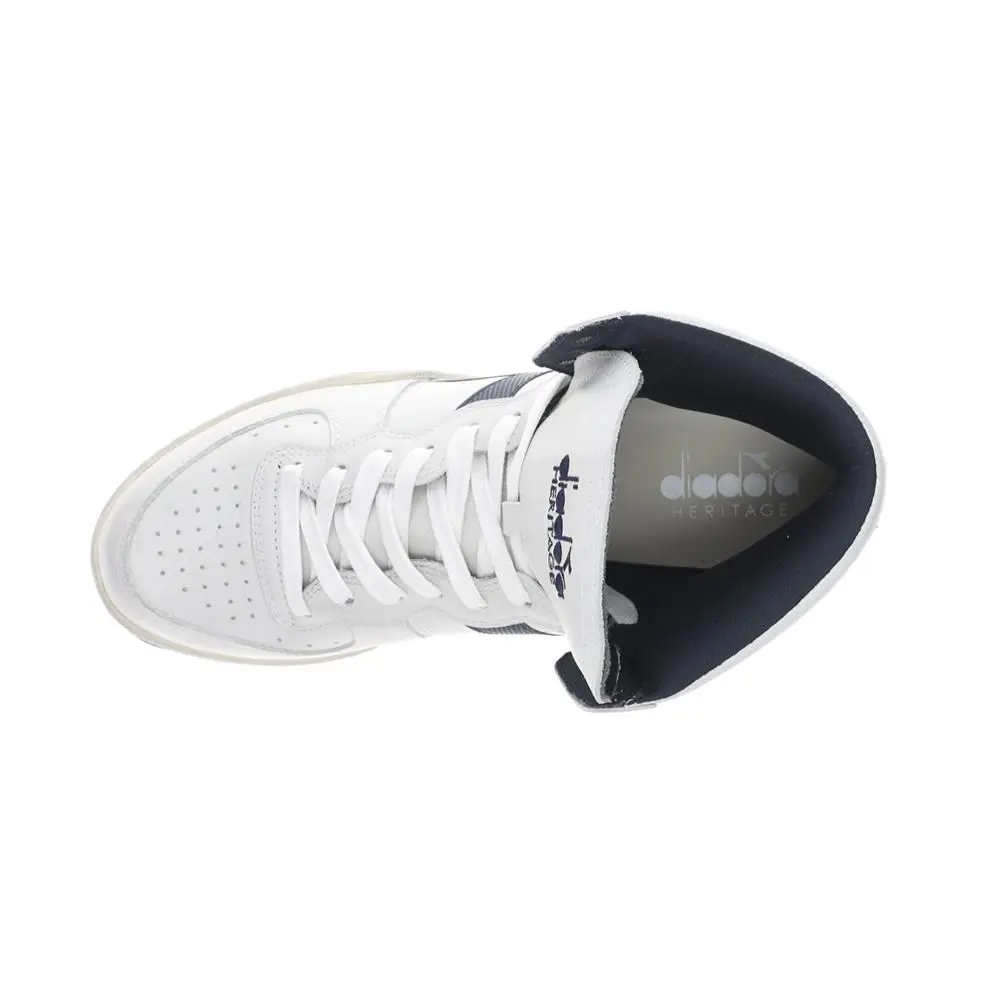 Diadora shoes - diadora Mi Basket Used High Top - 158569-C1494 - White 2