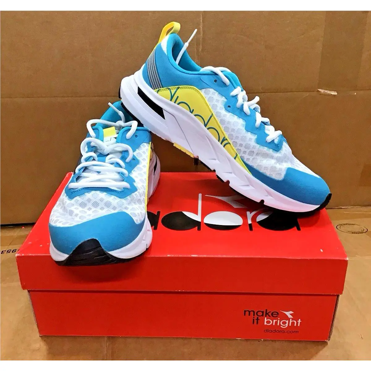 Diadora shoes - diadora Mythos Blushield Volo W Running - 176896-C8372 - Blue, White 8