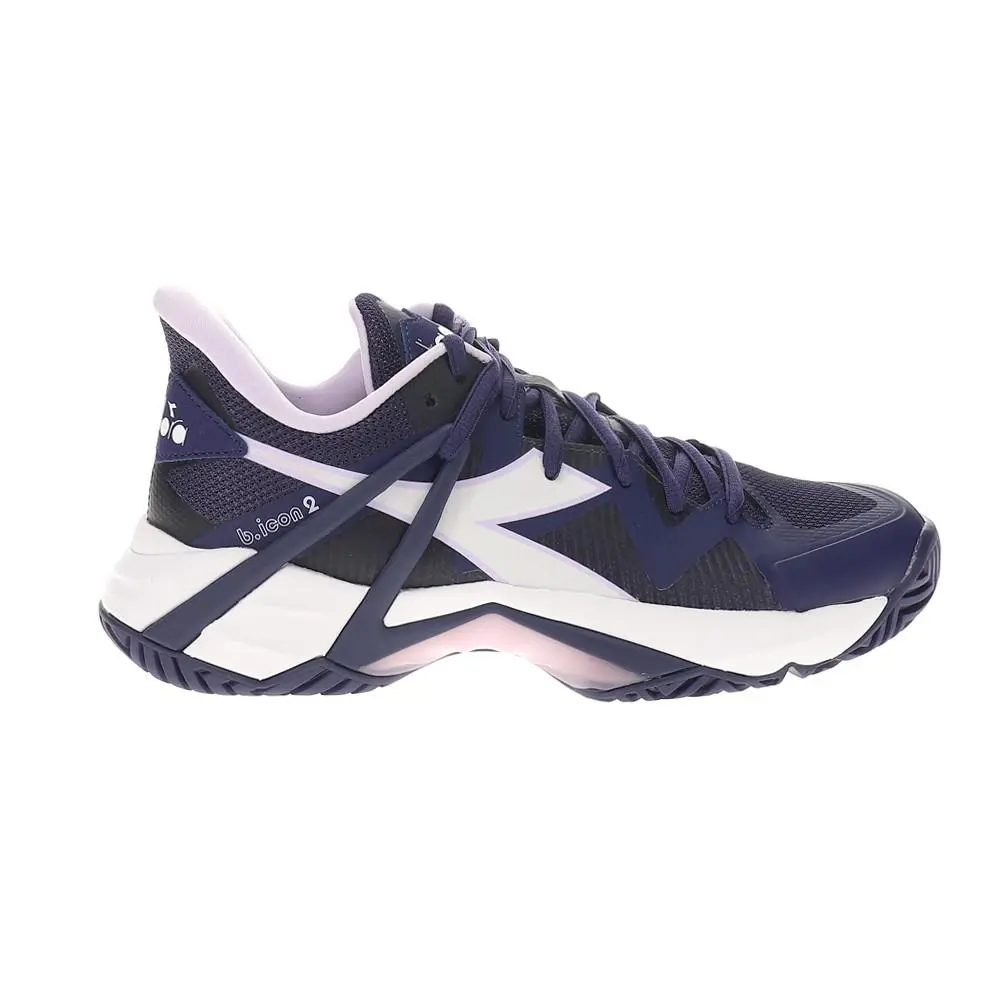 Diadora B.icon 2 All Ground Tennis Womens Purple Sneakers Athletic Shoes 179103 - Purple