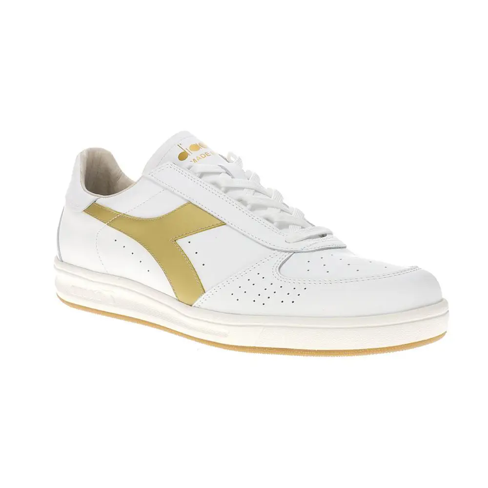 Diadora shoes - diadora B.Elite H Italia Sport Perforated Lace Up - 176277-C1070 - White 0