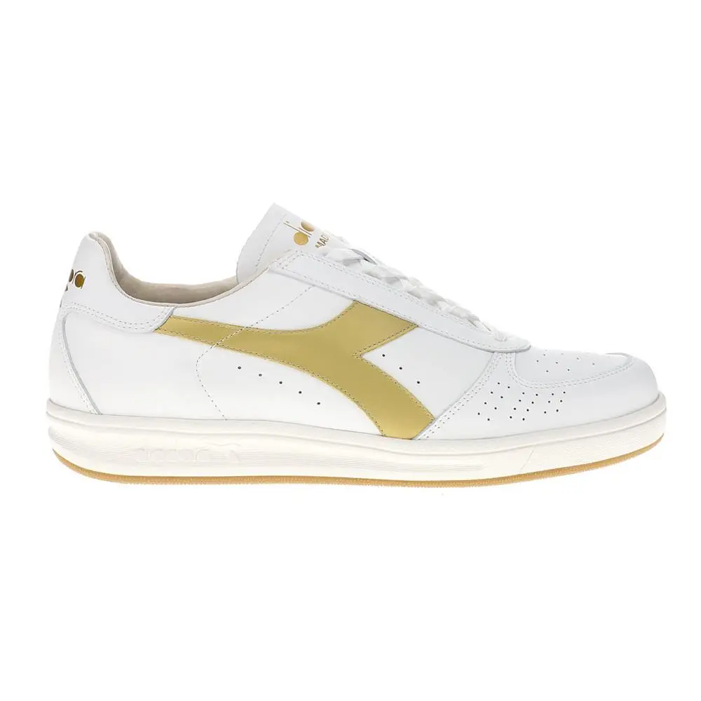 Diadora shoes - diadora B.Elite H Italia Sport Perforated Lace Up - 176277-C1070 - White 4