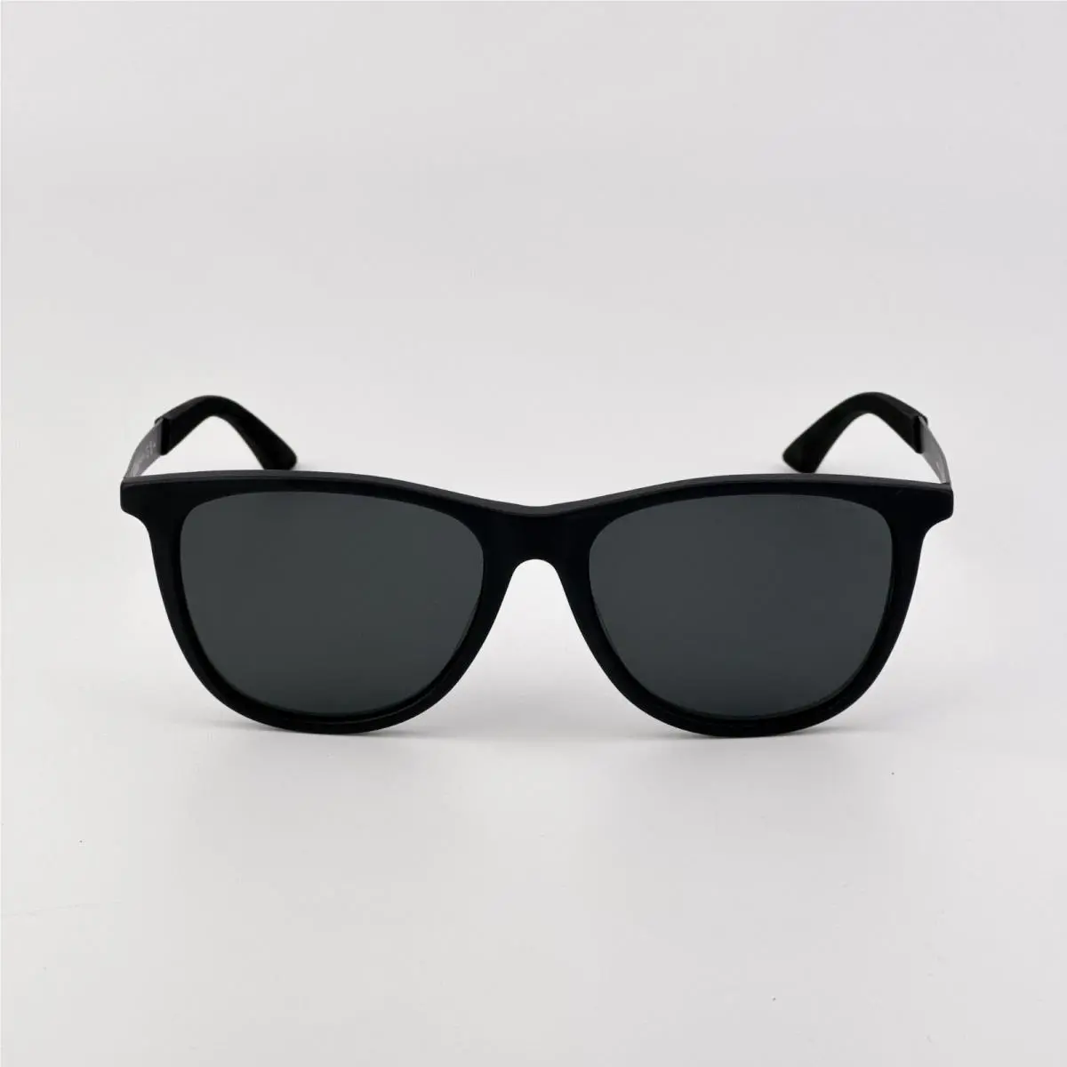 Montblanc Men Sunglasses Matte Black Smoke Grey Square MB0330S 001
