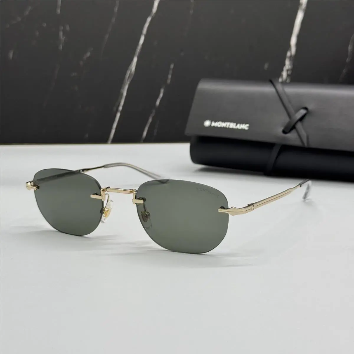 Montblanc Sunglasses Men Gold Gray Eyewear Montblanc MB0303S 001