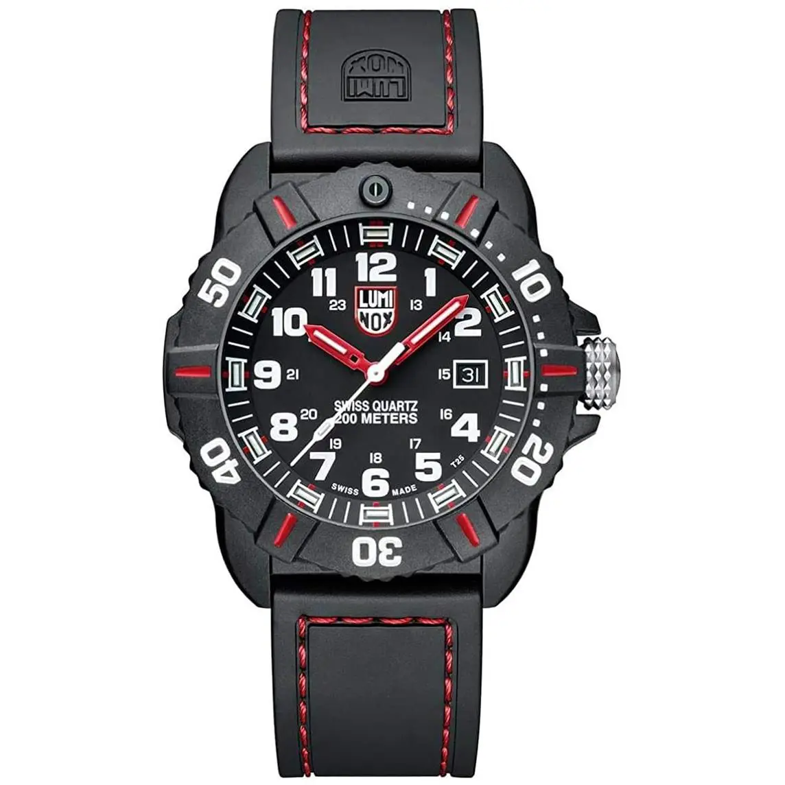 Coronado 3050 Series 44mm Carbon Black Dial Quartz Mens Watch XS.3035 by Luminox