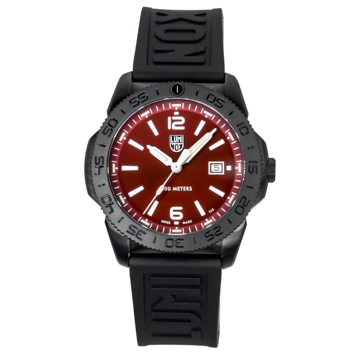 Luminox Pacific Diver Red Sunray Dial Quartz 200M Men`s Watch XS.3135.B
