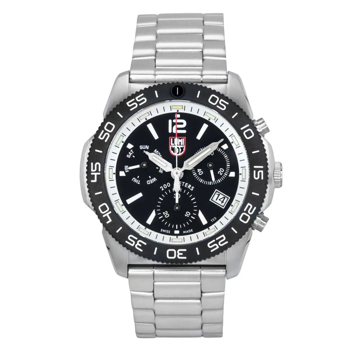 Luminox Pacific Diver Black Dial Quartz Stainless Steel Men`s Watch XS.3141.M