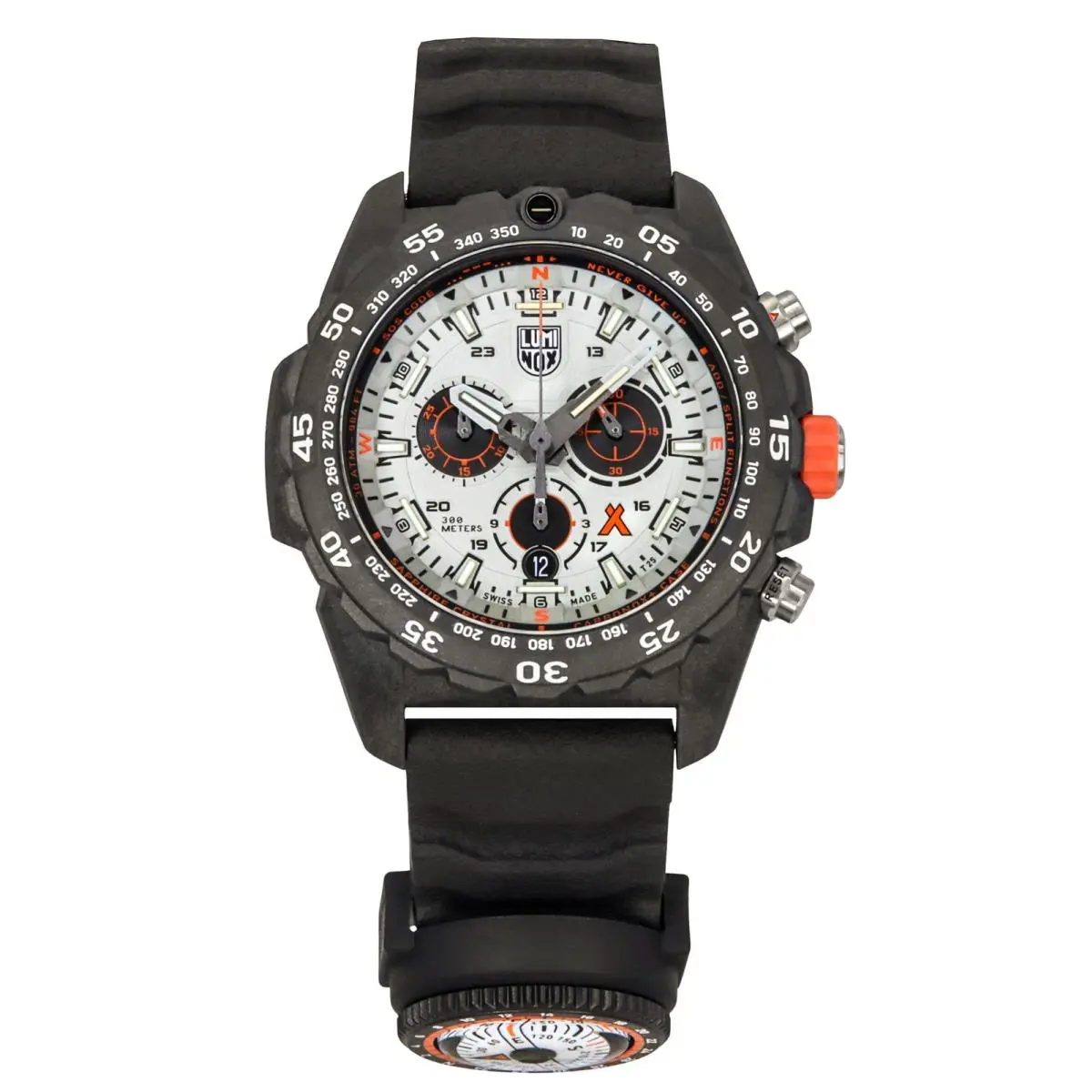 Luminox Bear Grylls Survival Silver Dial Quartz Diver`s 300M Men`s Watch XB.3748