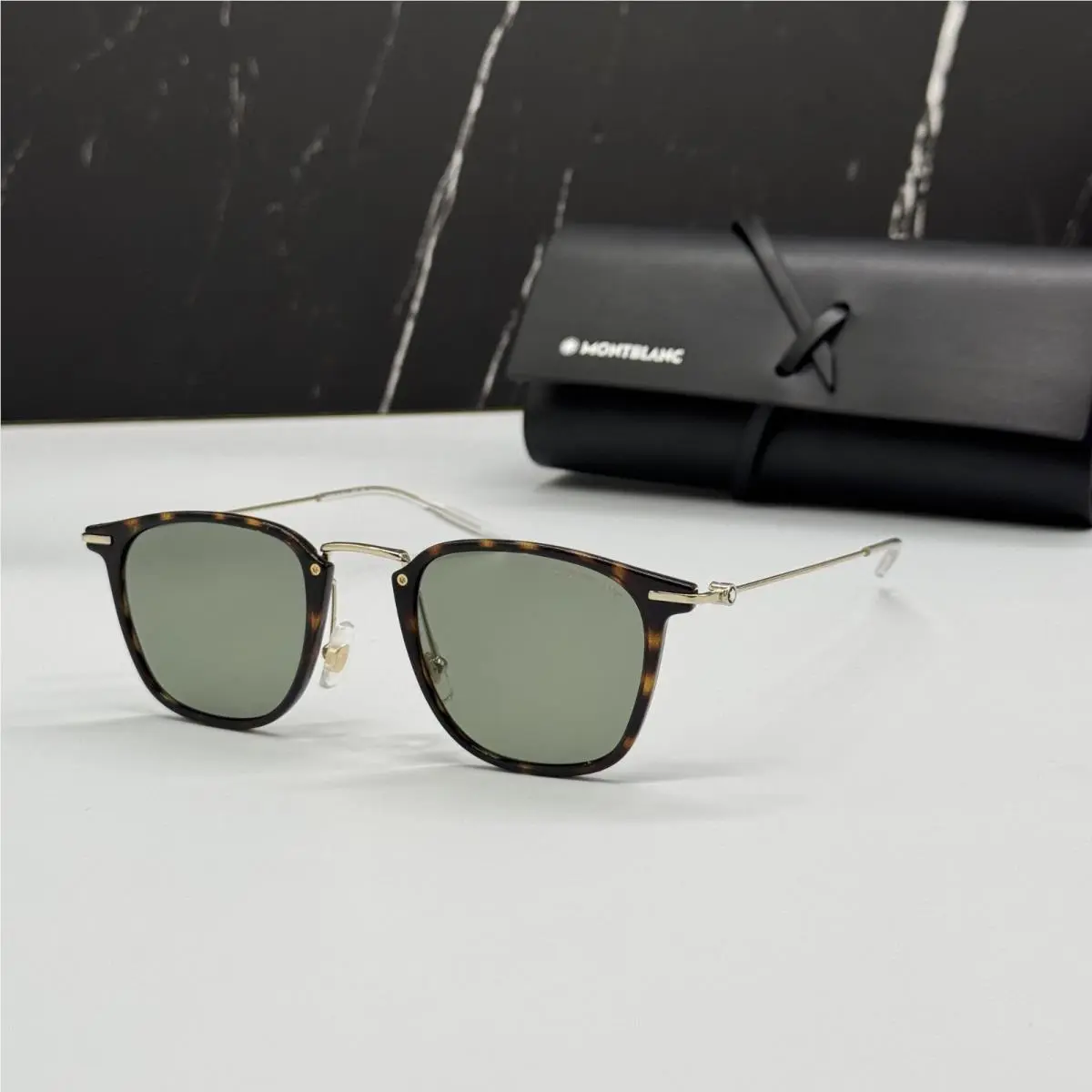 Montblanc Sunglasses Men Havana Gold Eyewear Montblanc MB0295S 002