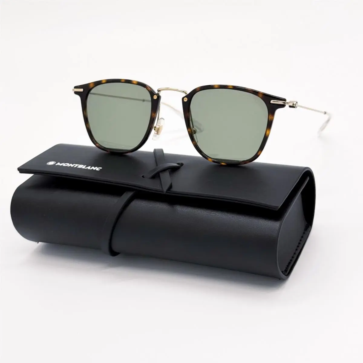 Montblanc MB0295S 002 Sunglasses Men Havana/gold Eyewear Montblanc