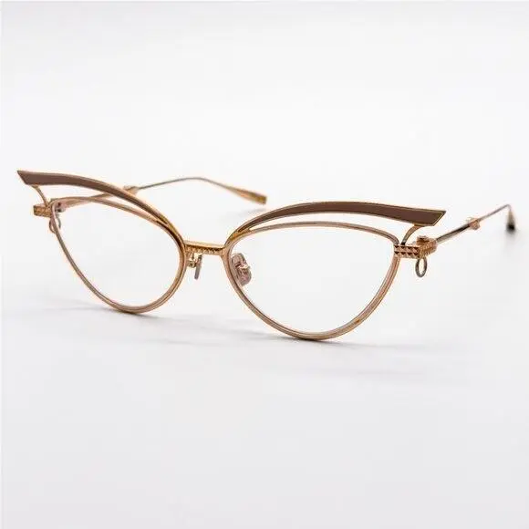 Valentino Glassliner VLX-118F Eyeglasses Cat Eye Gold Eyewear