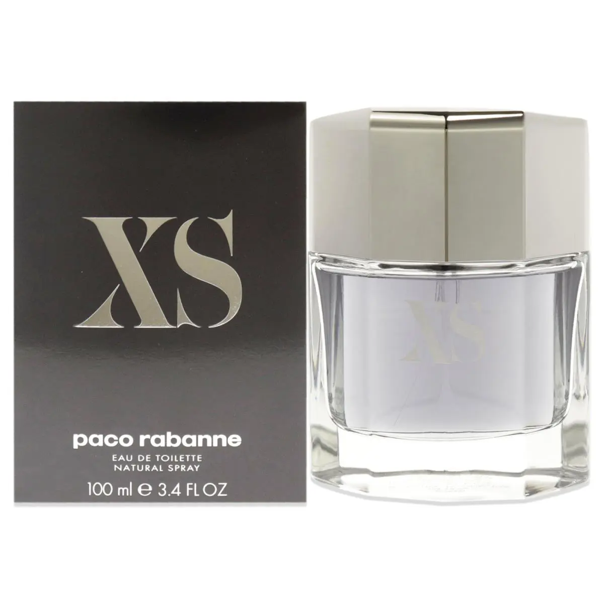 2 Pack Black XS by Paco Rabanne For Men - 3.4 oz Edt Spray