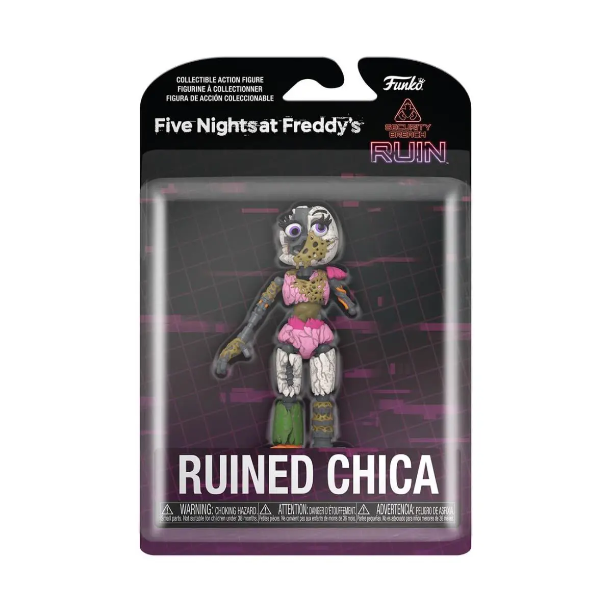 Five Nights at Freddy`s Ruined Chica Action Figure 5 Inch Vinyl Collectible