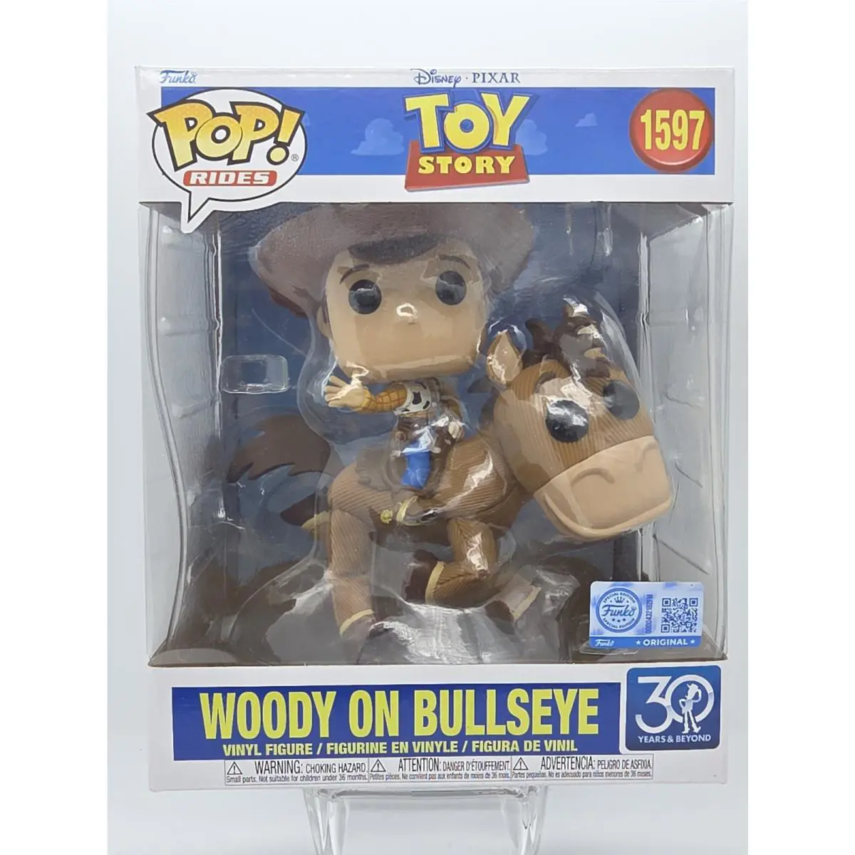Funko Special Edition Pop Rides Deluxe Disney Woody on Bullseye 1597 30 Years