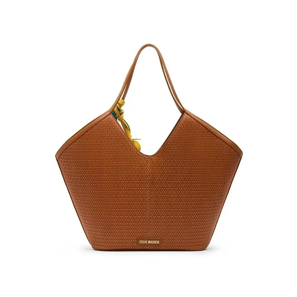 Steve Madden Maira Embossed Faux-leather XL Tote Bag - Ginger/ Brown