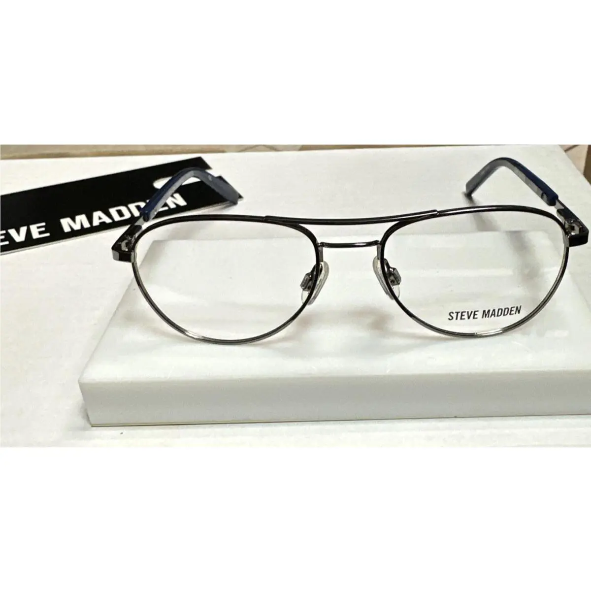 Steve Madden Tricksster Gunmetal 48-16-130 Metal Full Rim Eyeglasses Frame F03G