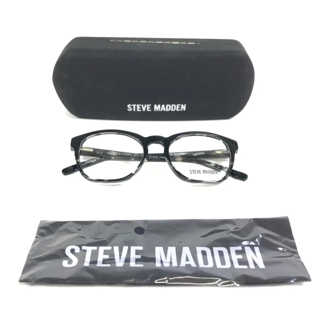 Steve Madden Kids Eyeglasses Frames Dexx Black Fade Cat Eye Full Rim 47-17-130 - Frame: Multicolor