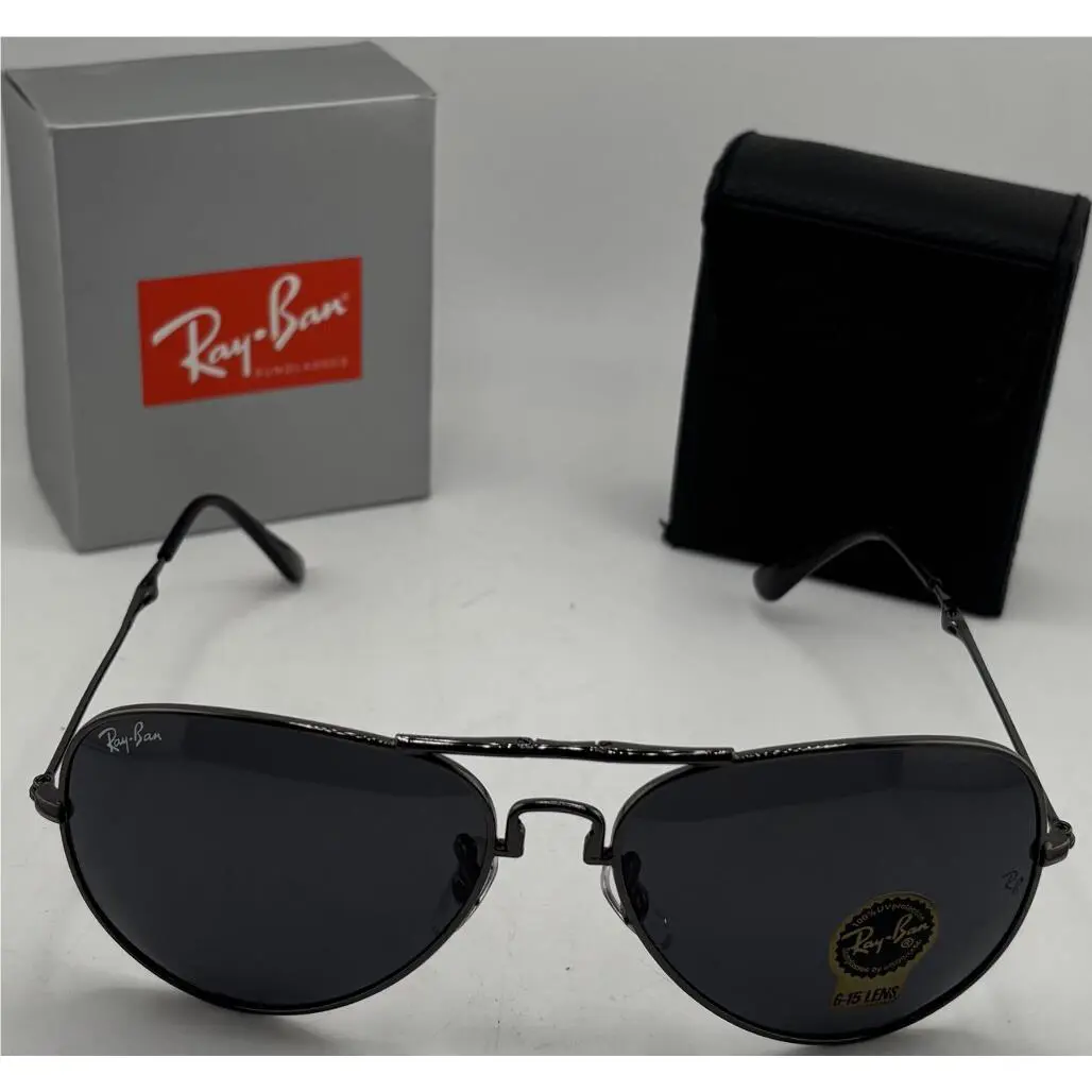 Rayban 3479 Polished Gunmetal Folding Aviator Sunglasses 62-15-145 G-15 G15 Lens