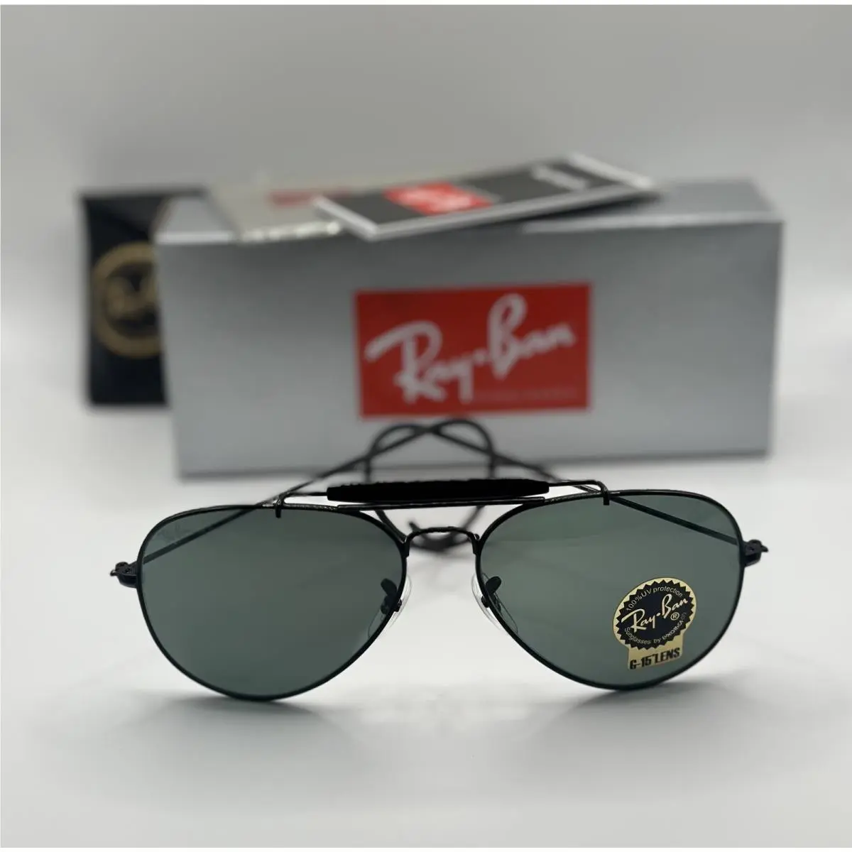 Ray-ban RB3030 Outdoorsman L9500 58•14 160 Green G-15 Lens 58mm Sunglasses