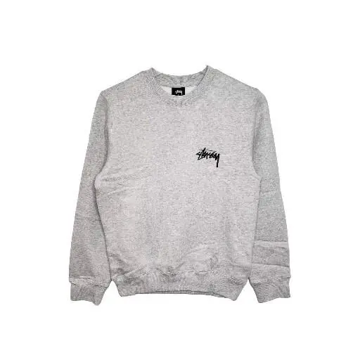 Mens Size Small Grey Ocular Crew Sweater by Stussy