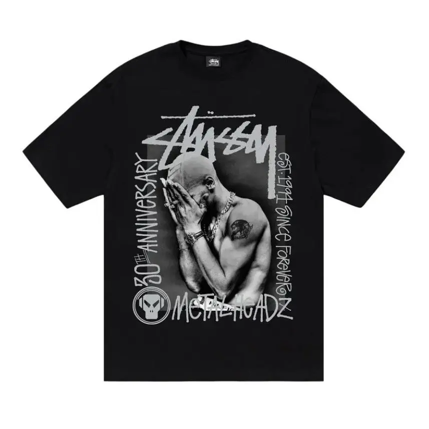 x Goldie Metalheadz 30th Anniversary T Shirt Black Medium by Stussy