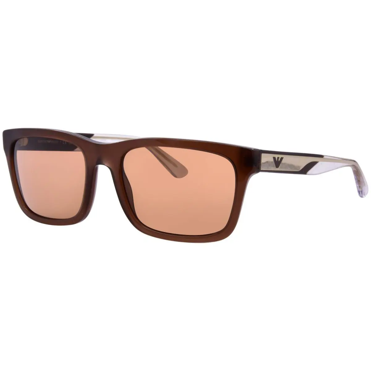 Emporio Armani EA4224 609573 Sunglasses Men`s Shiny Opaline Brown/brown 57mm