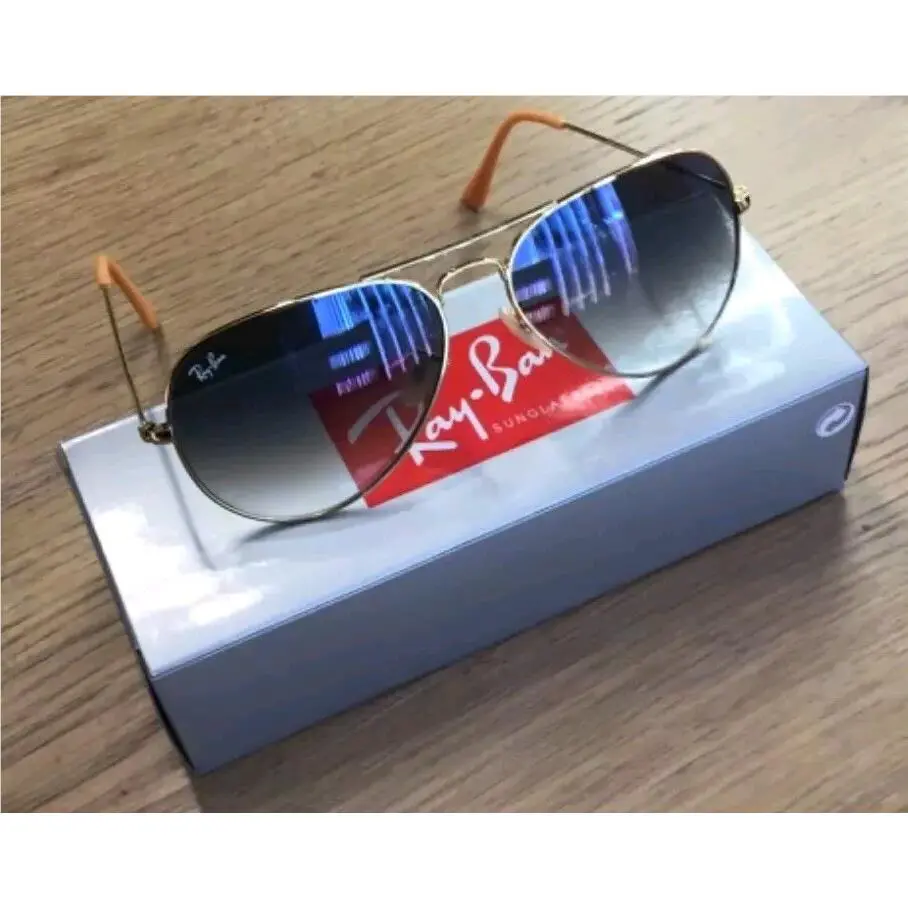 Ray-ban RB3025 Light Blue Gradient Lenses Unisex Classic Sunglasses