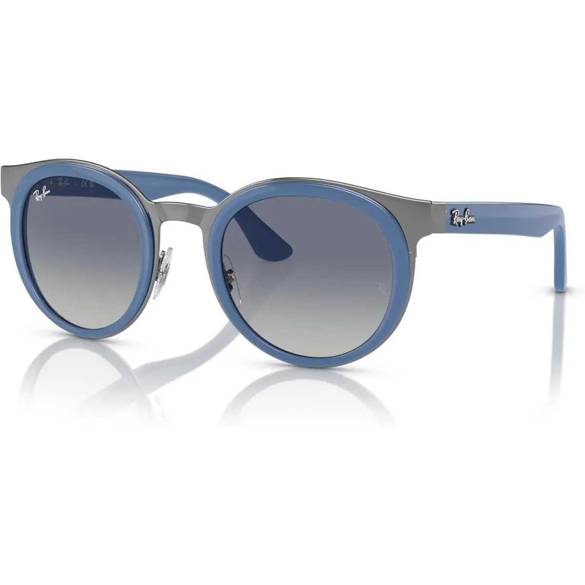 Ray-ban RB3710 92584L Sunglasses 50mm Light Blue on Gunmetal / Grey Gradient by Ray-Ban
