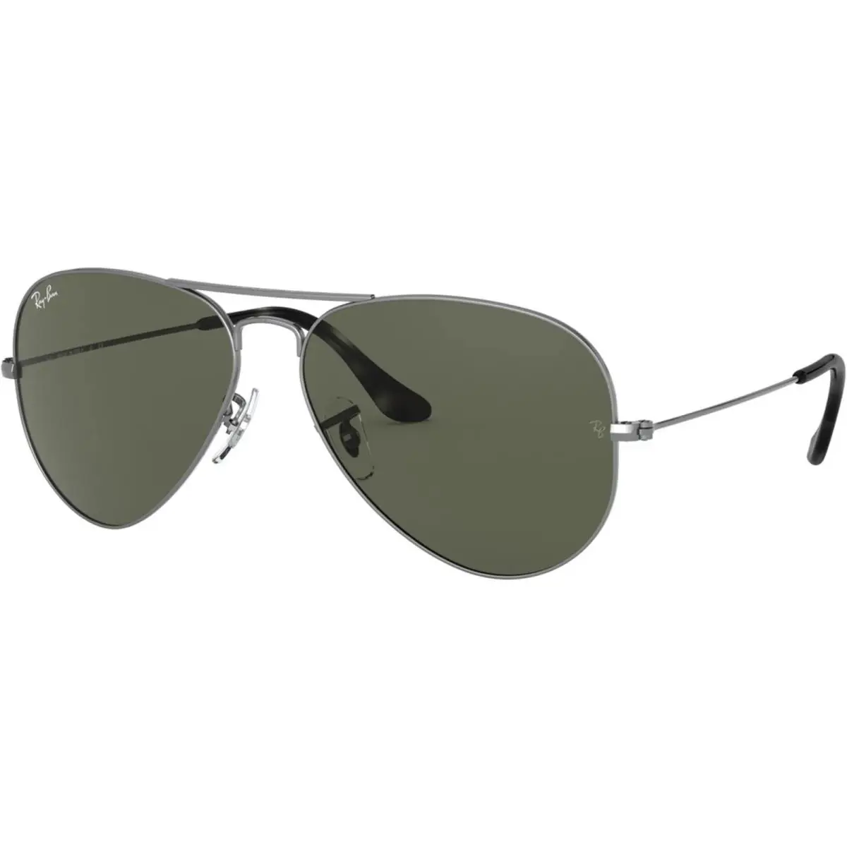 Ray-ban Adult Aviator Classic Matte Grey/G-15 Green 55mm Sunglasses - Frame: Matte Grey, Lens: G-15 Green