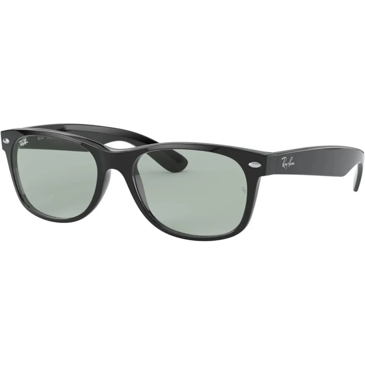 Ray-ban New Wayfarer Washed Lenses Adult Wayfarer Washed Lenses Black/light Grey 55mm Sunglasses - Frame: Black, Lens: Light Grey