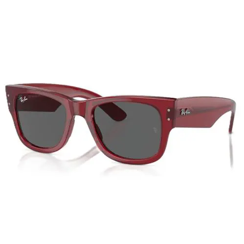 Ray-ban RB0840SF 6679B1 Sunglasses 52mm Transparent Red / Dark Grey Lens