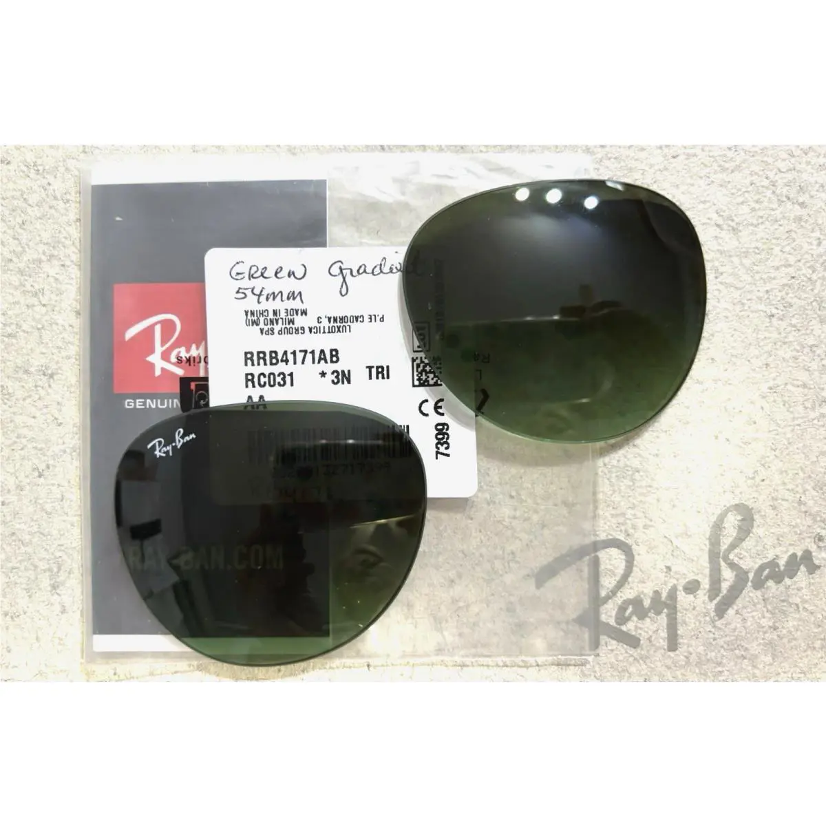 Ray Ban RB4171 Erika 54mm Green Gradient Replacement Lens Pair
