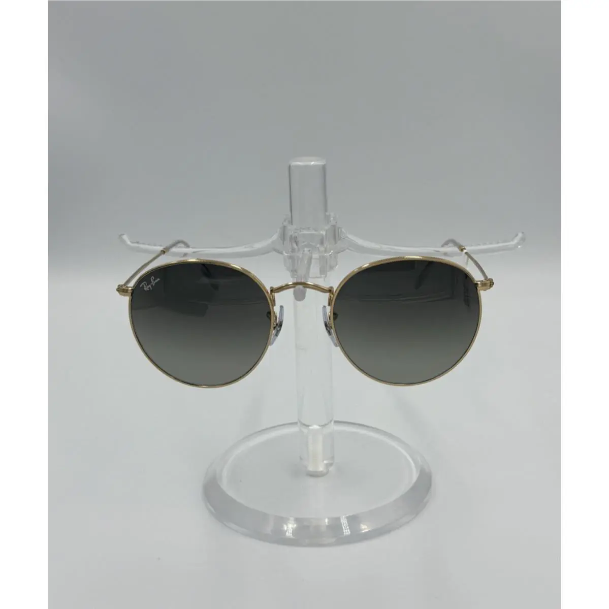 Ray-ban Round Metal - RB3447 001/71 53mm - Polished Gold/gradient Grey