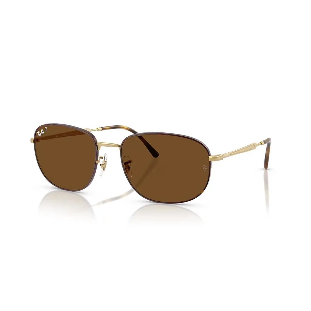 Ray-ban Unisex Oval Sunglasses Brown Polarized Lens Havana Frame RB3754 - Frame: Havana Tortoise, Lens: Brown