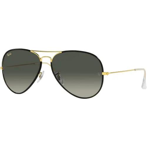 Ray-ban RB3025JM 919671 Sunglasses 62mm Black on Gold / Grey Gradient Lens