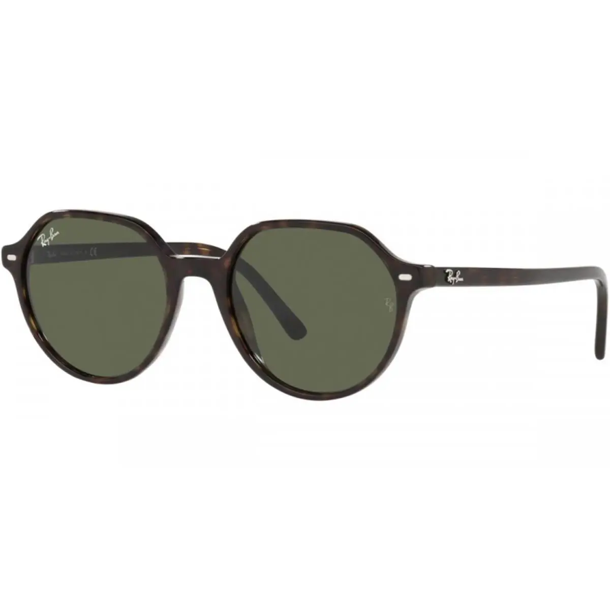 Ray-ban Adult Thalia Polished Havana/green 53mm Sunglasses - Frame: Polished Havana, Lens: Green