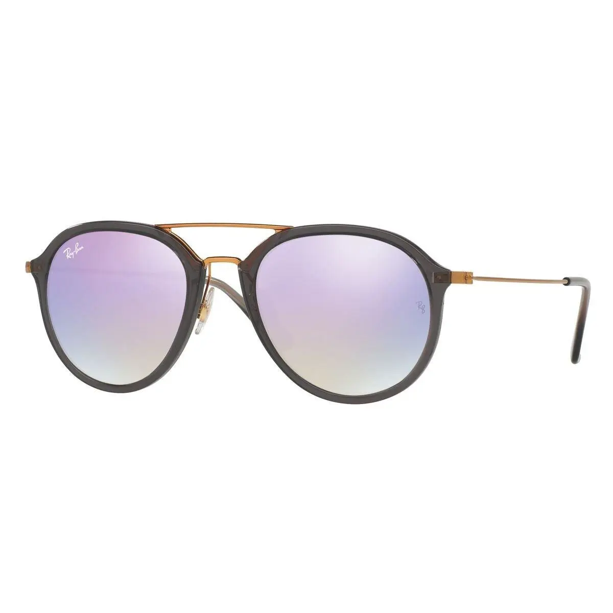 Ray-ban RB4253 62377X Sunglasses 53mm Transparent Grey / Lilac Gradient Mirror