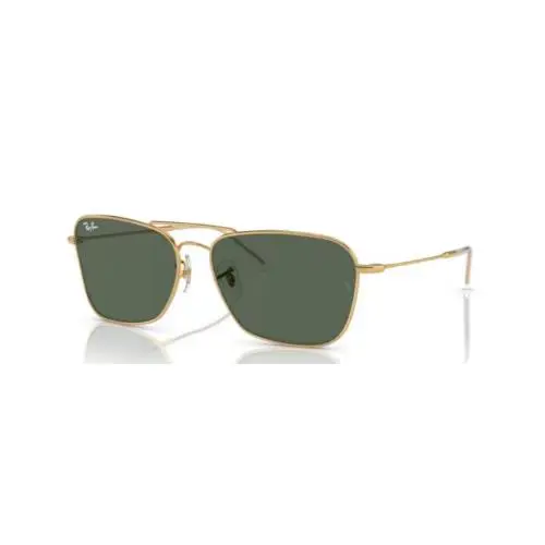 Ray-ban Caravan Reverse Gold Frame Green Lens Sunglasses RBR0102S 001/VR 58