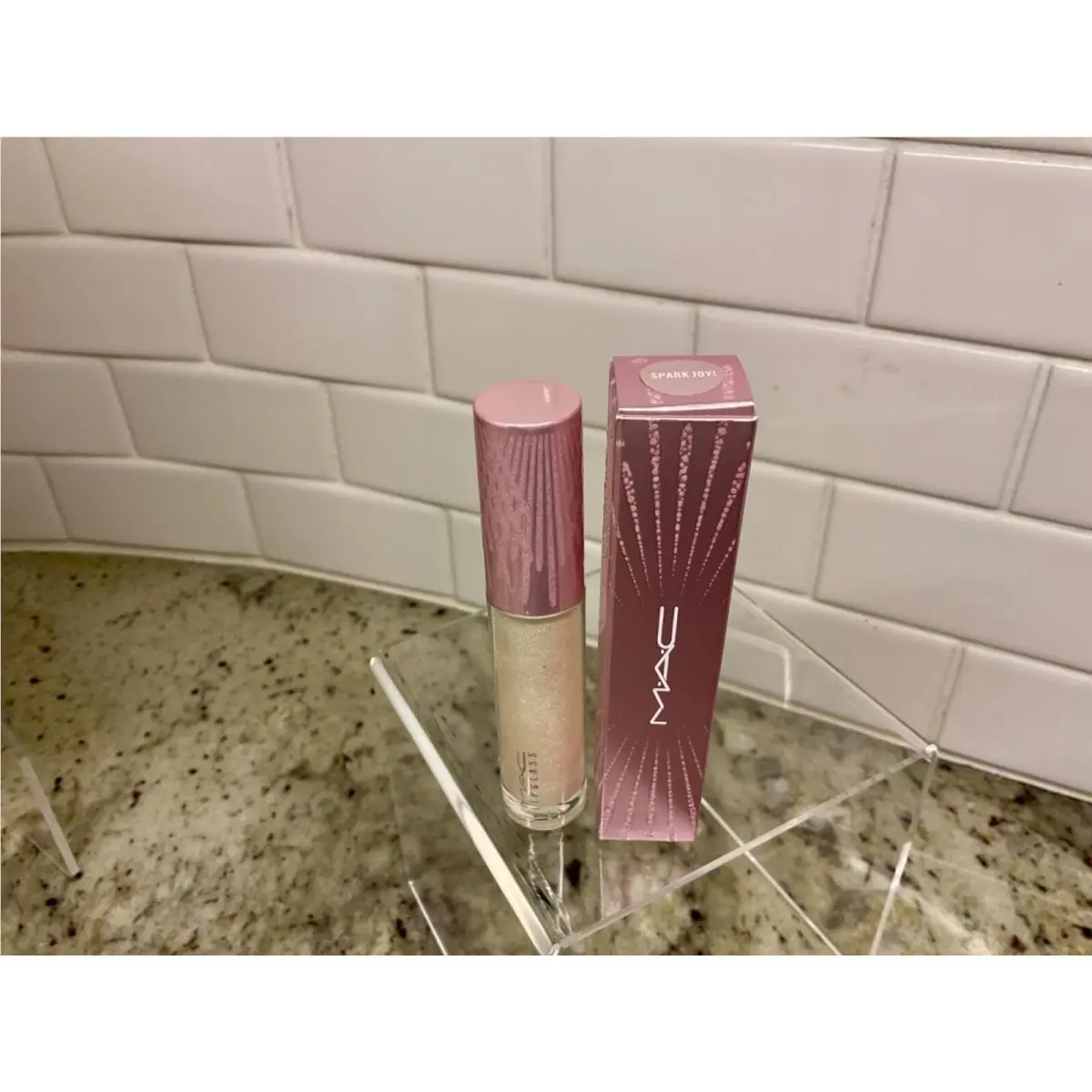 Mac 2020 Frosted Fireworks Holiday Collection Lipstick and Lipglass SPARK JOY! by MAC Cosmetics