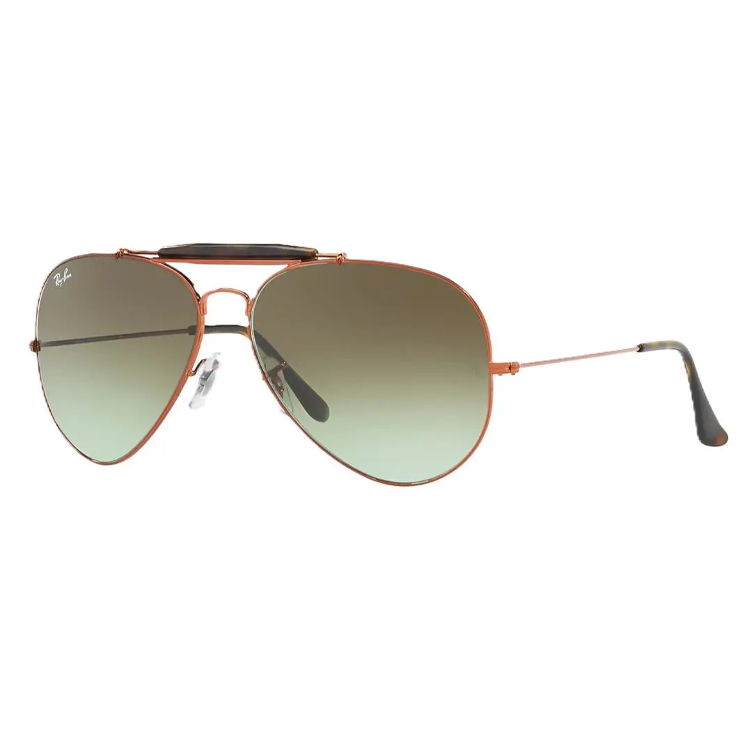 Ray-ban RB3029 9002A6 Outdoorsman II Sunglasses 62mm Bronze/green Gradient Lens