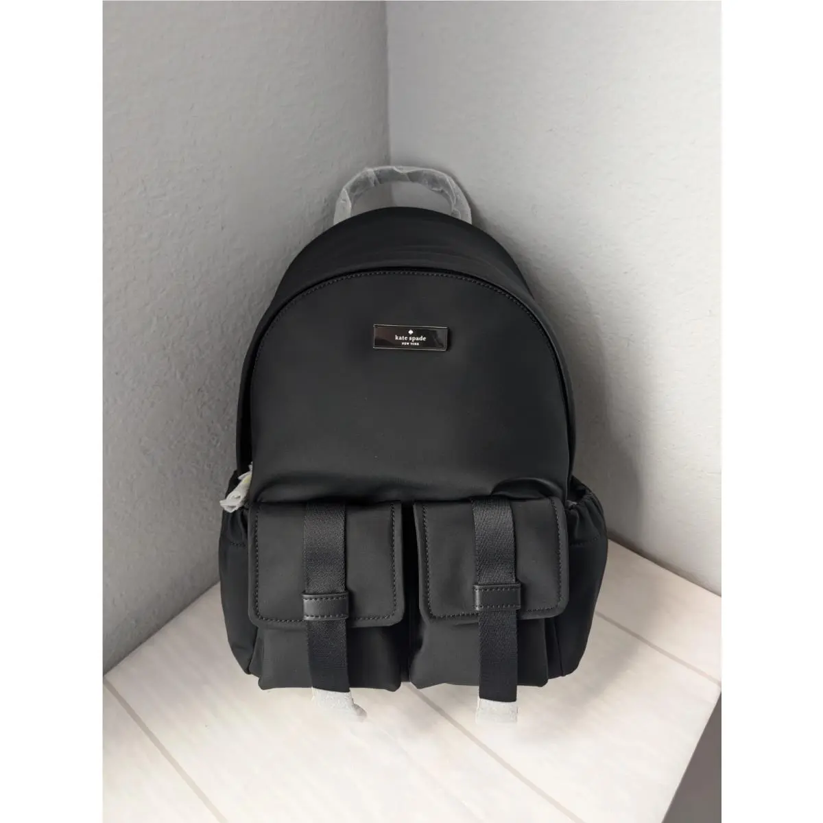 Kate Spade KN671 Carter Medium Cargo Backpack In Black