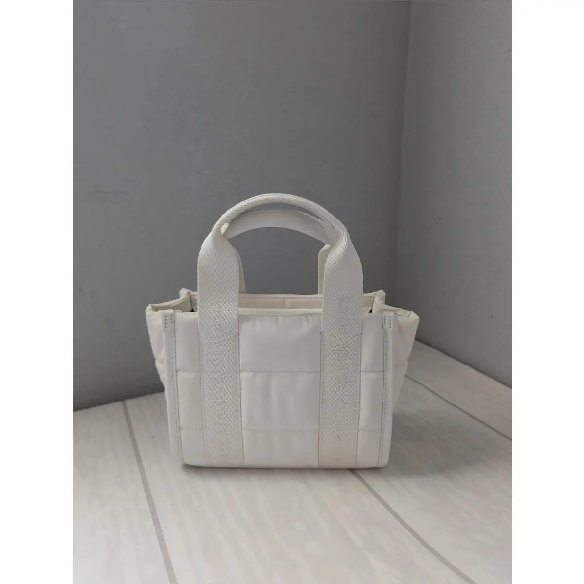 Kate Spade KM668 Kip Poo Puffy Mini Tote Crossbody In Optic White